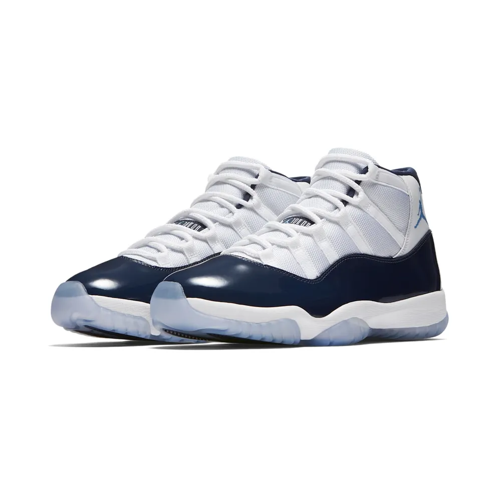 Jordan 11 Retro UNC Win Like 82 White/University Blue-Midnight Navy (378037-123)