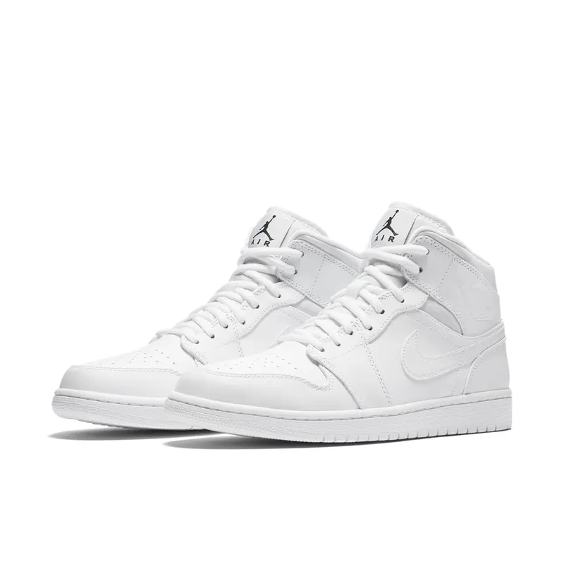 Jordan 1 Retro Mid White (2017) White/Black-White (554724-110)