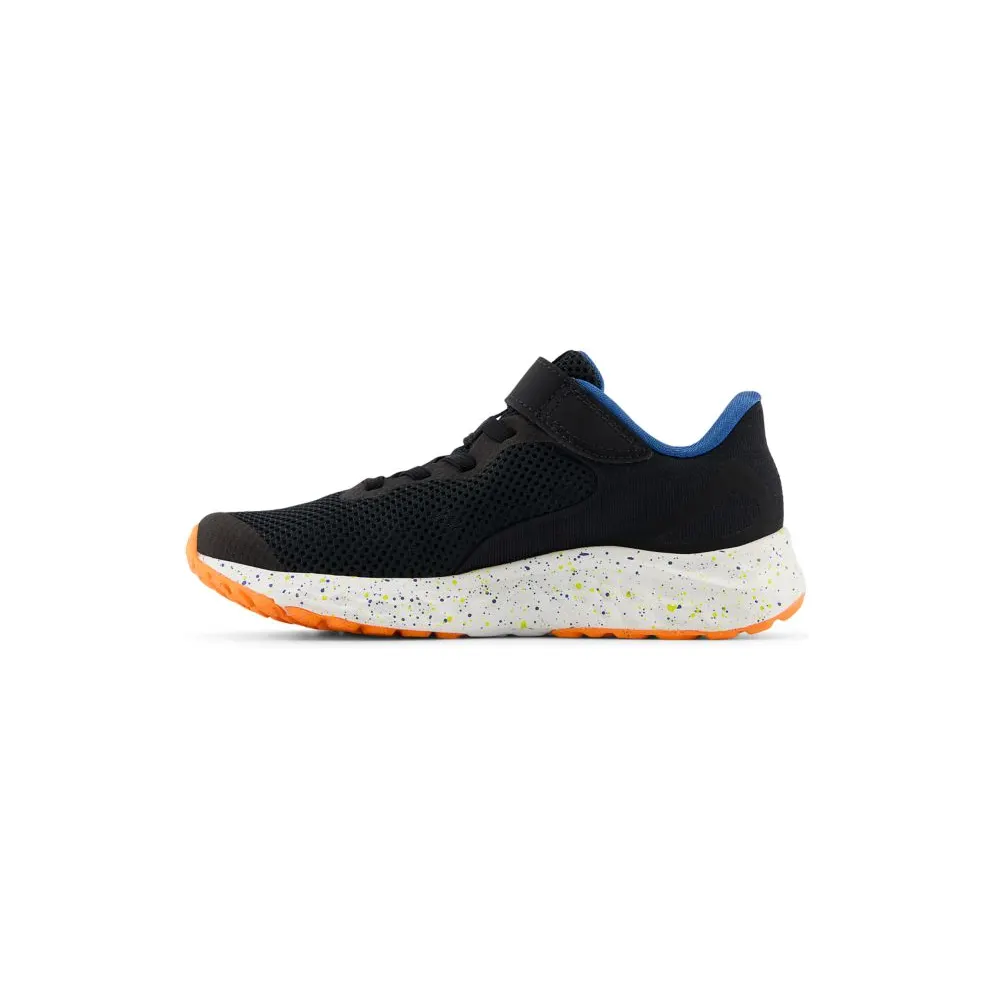 New Balance Fresh Foam Arishi v4 Bungee Lace Black Blue Agate Blaze Orange (PAARIBS4)