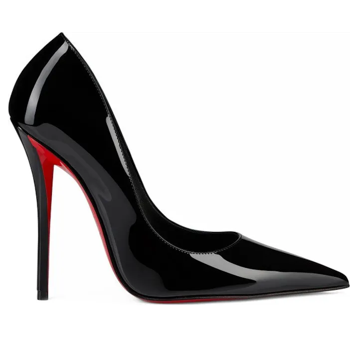 Christian Louboutin Miss Z 120mm Pump Black Patent Calf Leather (1250916B439)