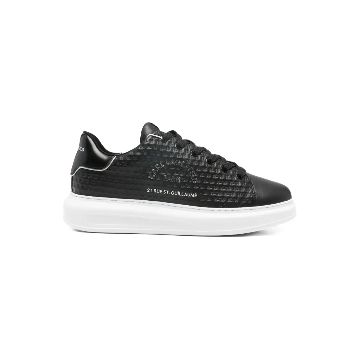 Karl Lagerfeld Kpri met microgram-print “Black” (KL52536K000)