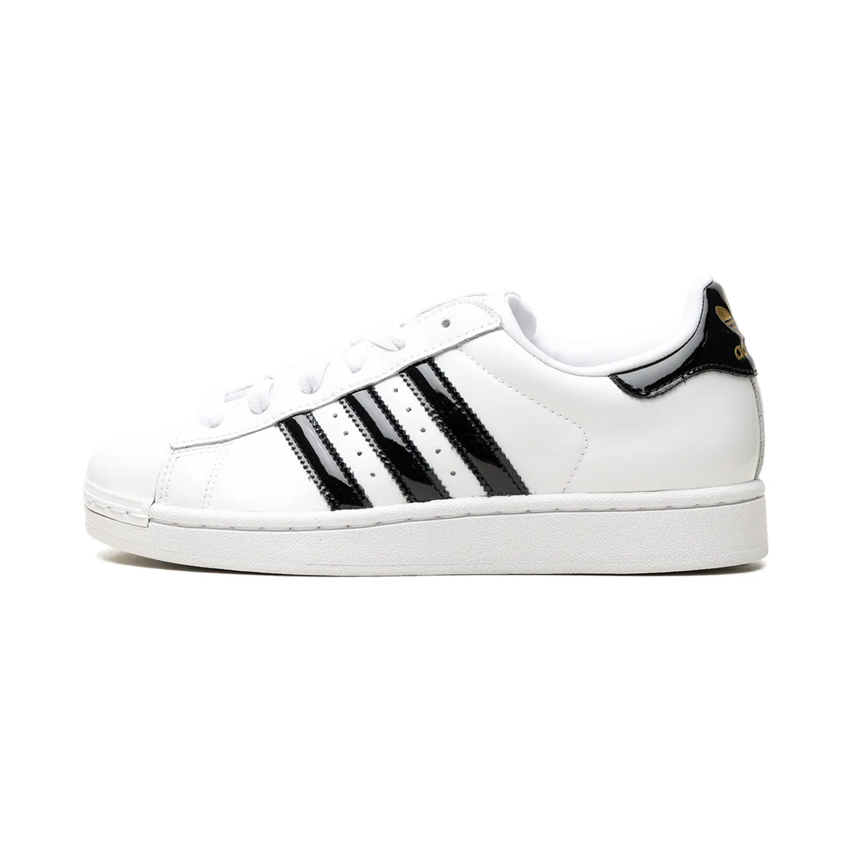 Adidas Superstar II Womens "Cloud White Core Black Gold Metallic" (JS4010)