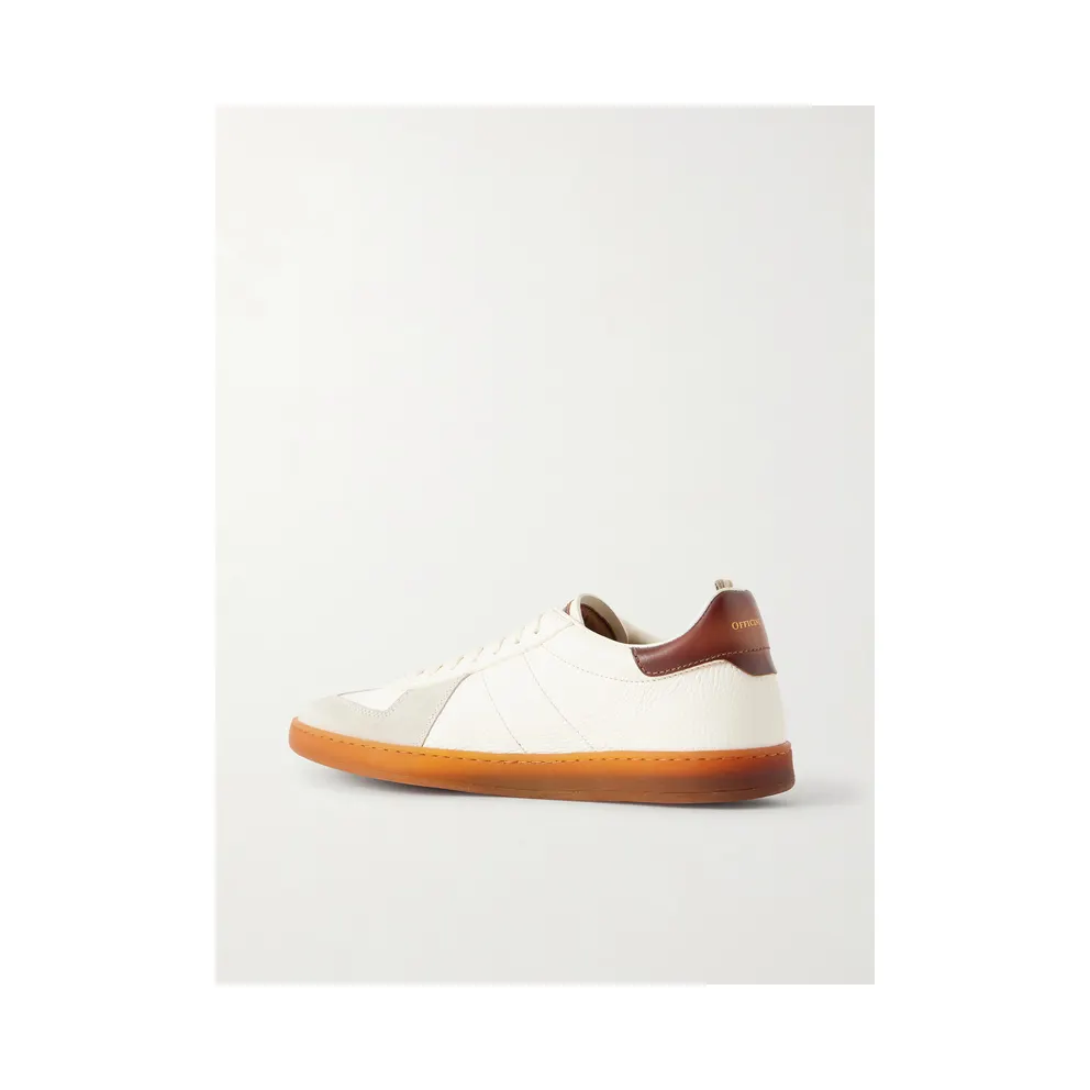Officine Creative Militia 001 Suede-Trimmed Full-Grain Deerskin White (OCUMILI001-CVCOM00000LC170)