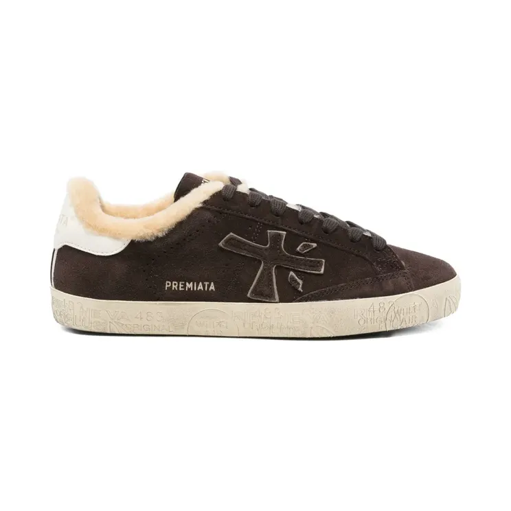 Premiata Steven suède met lammy voering “Brown” (STEVEN7897M)