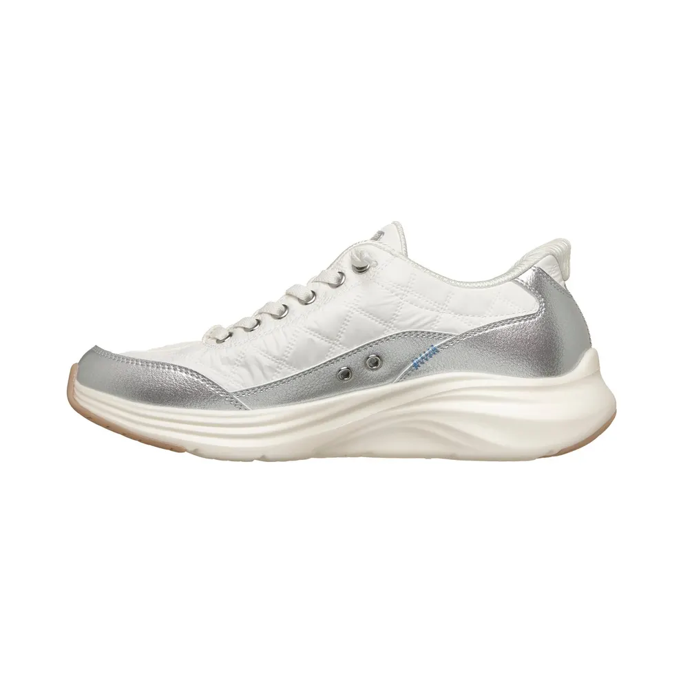 Skechers Slip-ins: Contour Foam – Metallic Dream Sneaker White/Silver