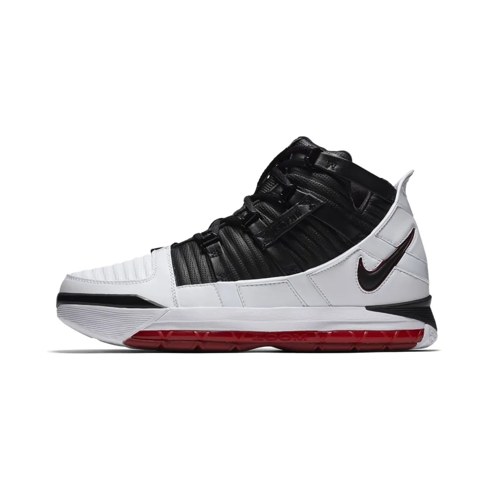 Nike LeBron 3 Home (2019) White/Black-Varsity Crimson (AO2434-101)