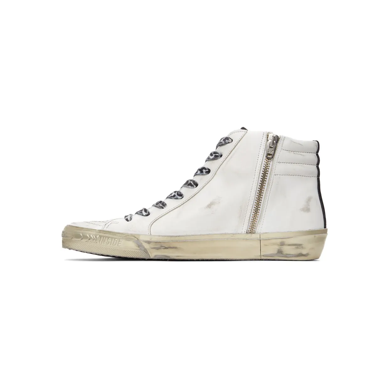 Golden Goose White Slide Leather Sneakers (GWF00115.F002452.10874) (3)