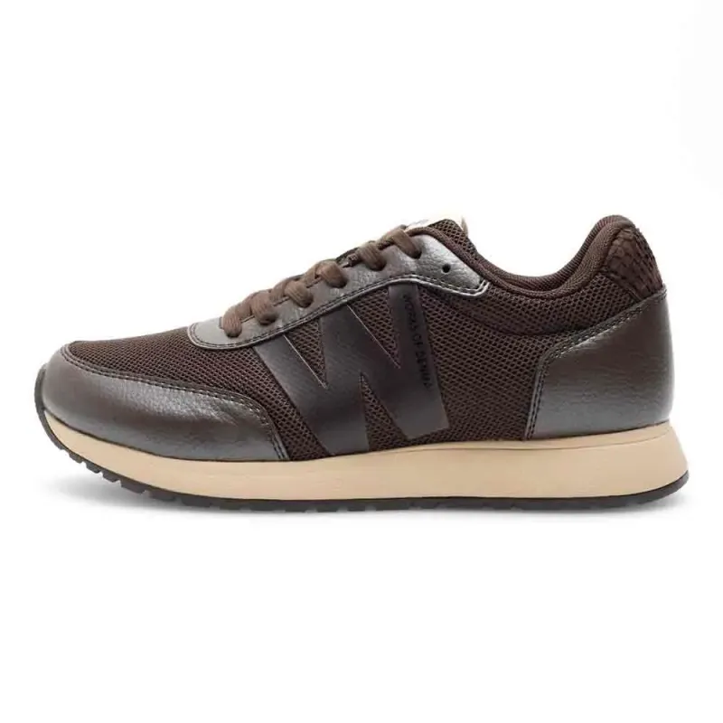 Woden sneaker Chocoladebruin (WL997-063)