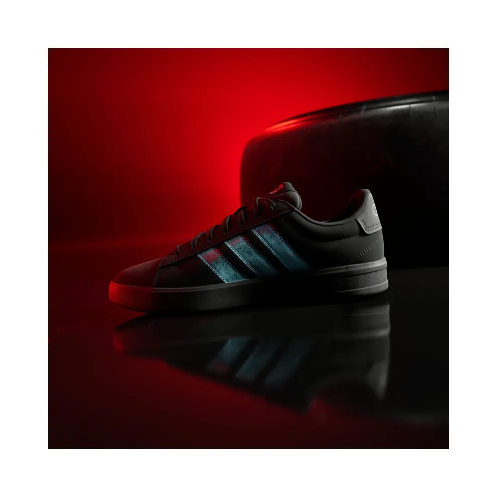 Adidas GRAND COURT 3.0 AUDI REVOLUT F1 TEAM Shoes Core Black / Glow Blue / Cloud White (KJ1288)