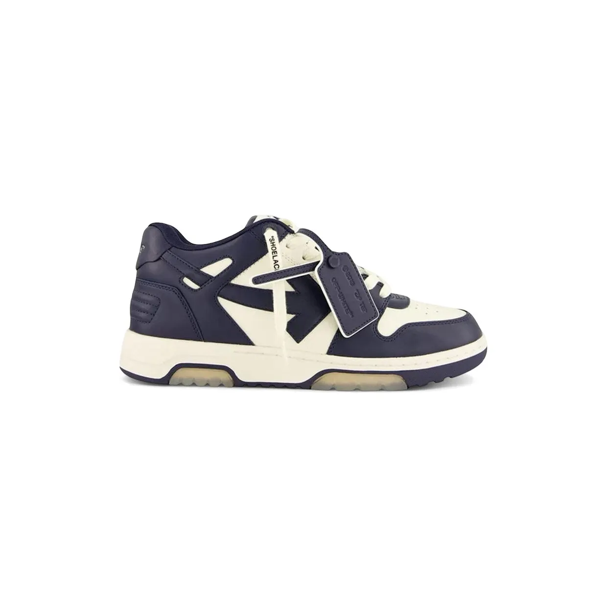 OFF-WHITE Out Of Office OOO Low Tops White Petrol (OMIA189F25LEA0020348)