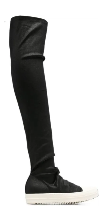 Rick Owens DRKSHDW High Sock over-the-knee sneakers – Zwart (DS02F6812SBW)