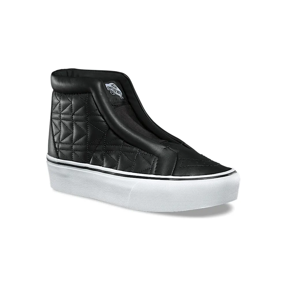 Vans Sk8-Hi Laceless Platform Karl Lagerfeld Quilt Black Black/White (VN0A3DQ7OEL)