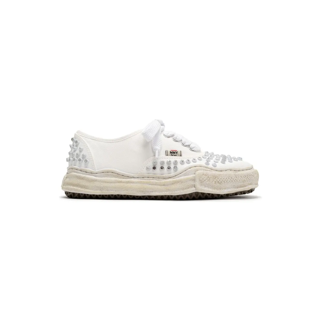 Maison Mihara Yasuhiro Baker OG Sole Studded Canvas Low White (A15FW733-WHT)