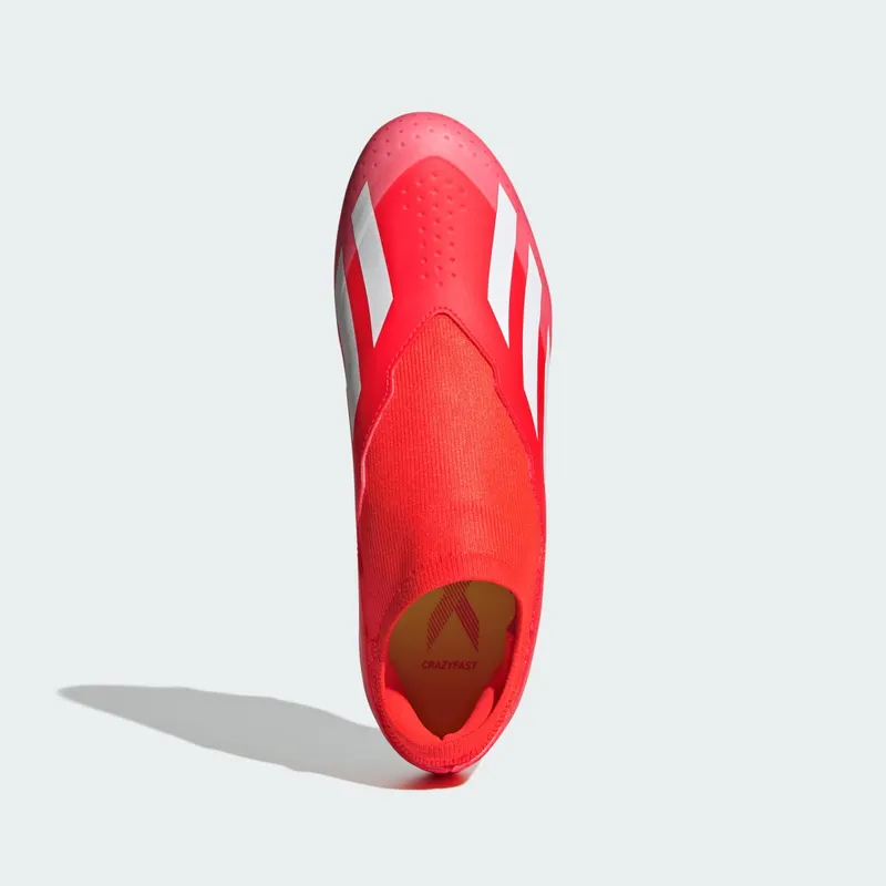 adidas Crazyfast League Laceless FG Solar Red Cloud White Team Solar Yellow (IG0623)