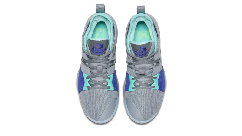 Nike PG 2 Pure Platinum Pure Platinum/Neo Turquoise-Wolf Grey (AJ2039 002)
