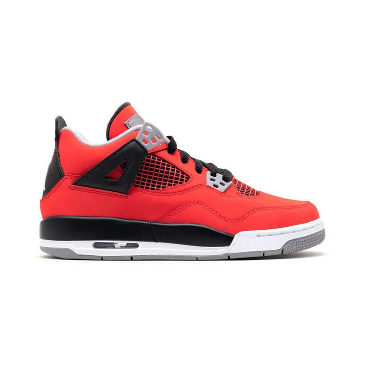 Air Jordan 4 Retro GS Toro Bravo “Fire Red / Black / Cement Grey / White” (408452-603)