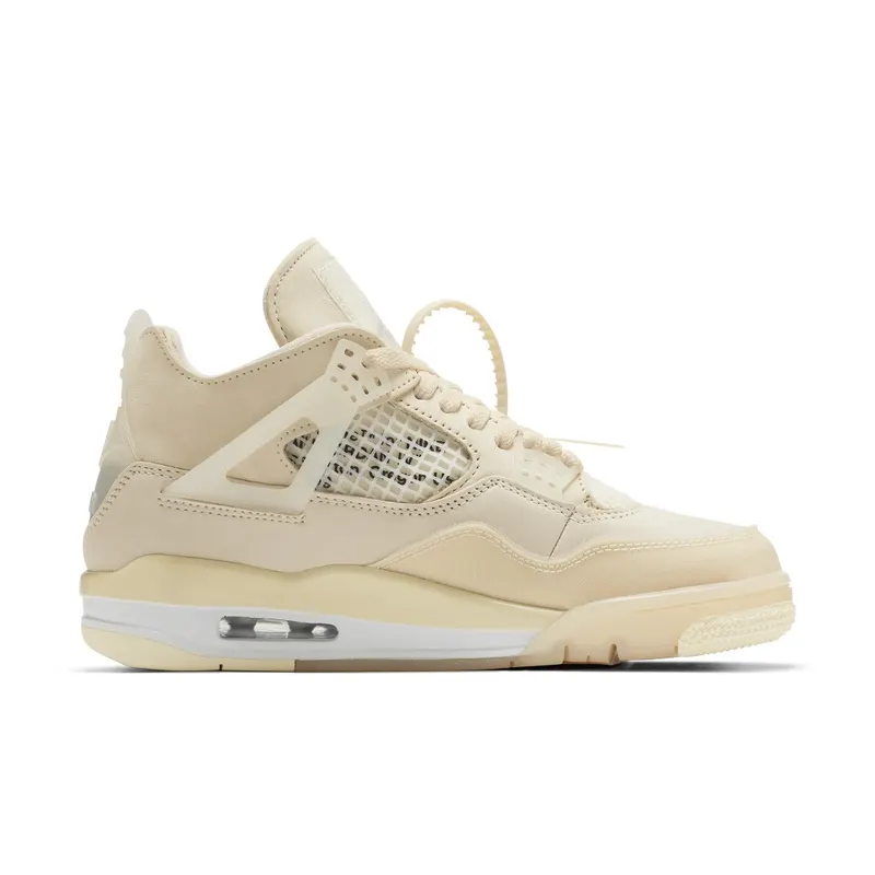 Jordan 4 Retro Off-White Sail (W) Sail/Muslin-White-Black (CV9388-100)