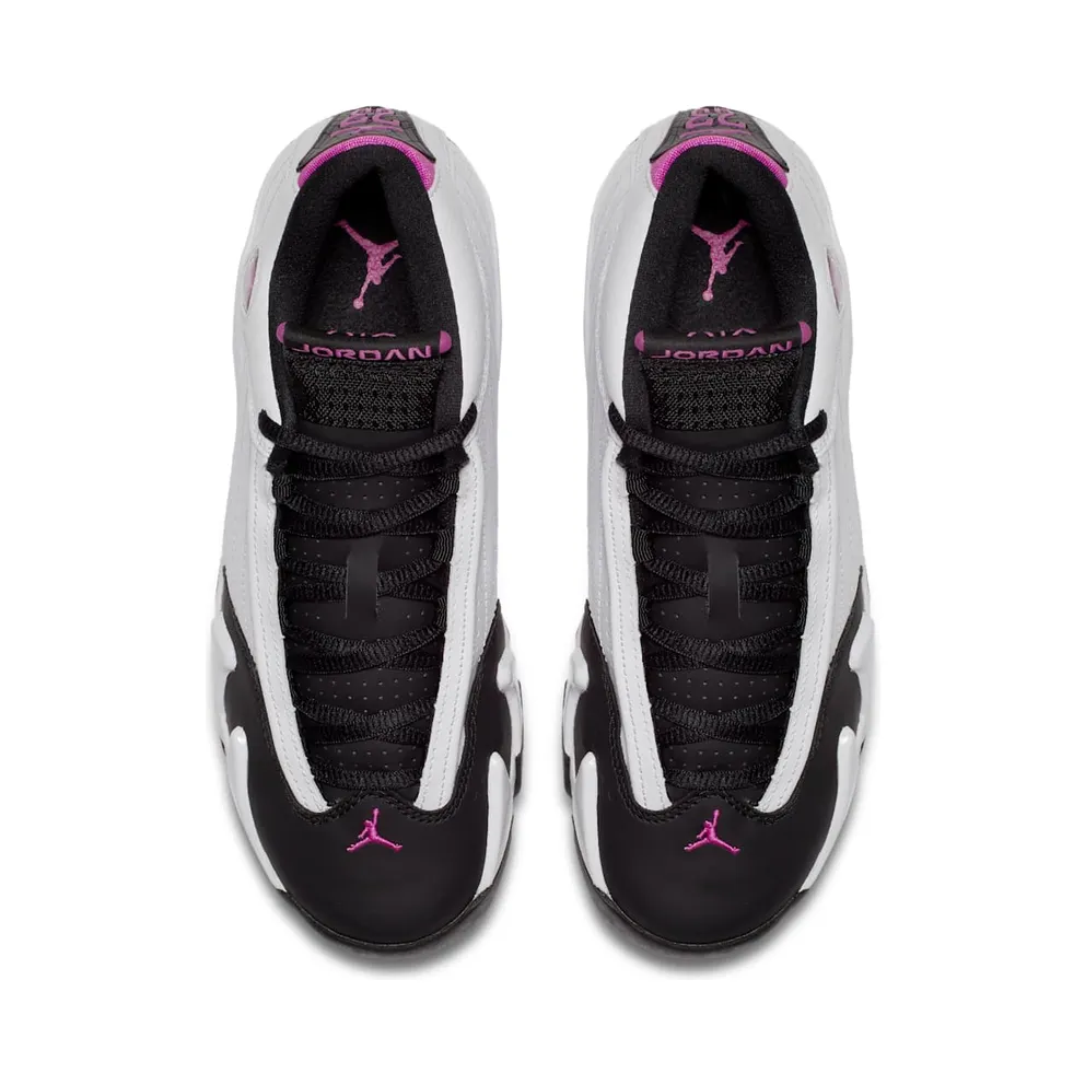 Jordan 14 Retro Fuchsia Flash Black Toe (GS) White/Fuchsia Flash-Black (654969-119)