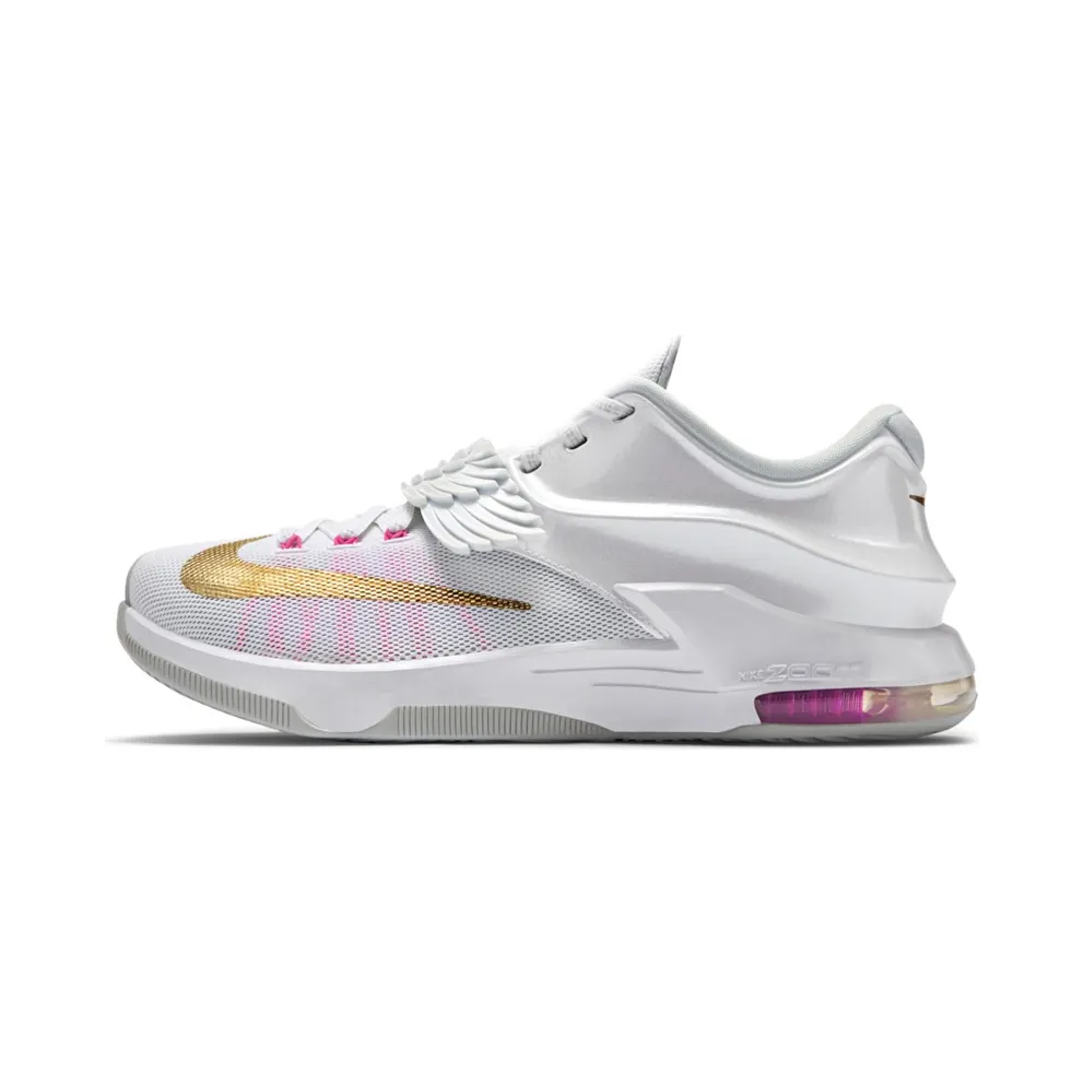 Nike KD 7 Aunt Pearl White/Metallic Gold-Pink Pow-Pure Platinum (706858-176)