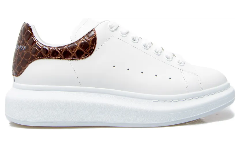 Alexander McQueen Oversized Brown Crocodile