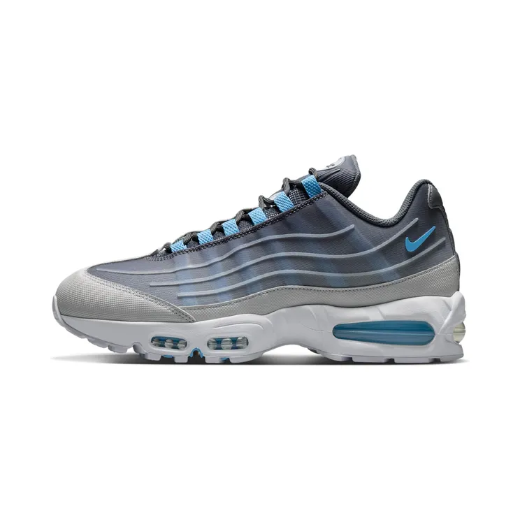 Nike Air Max 95 Big Bubble Tech “Smoke Grey / White / Black / Football Blue” (IH7853-003)