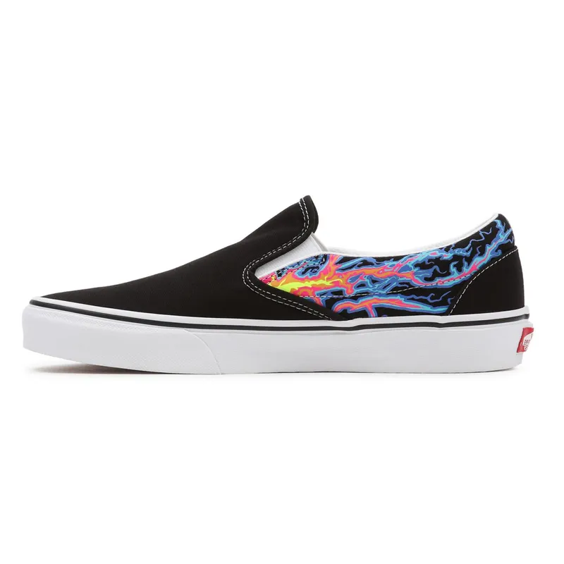 VANS Electric Flame Classic Slip-on Shoes Black (VN000XG8B03)