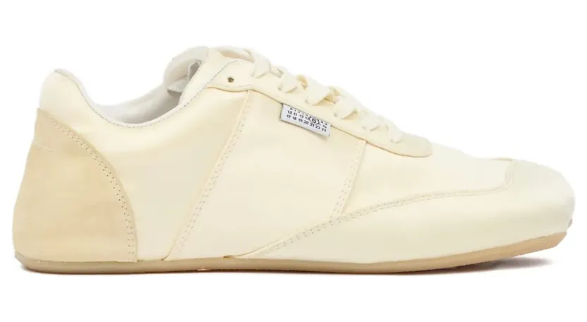 MM6 Maison Margiela Factory Sneakers in white satin S59WS0248P7563/S_MM6-T1010_500-40