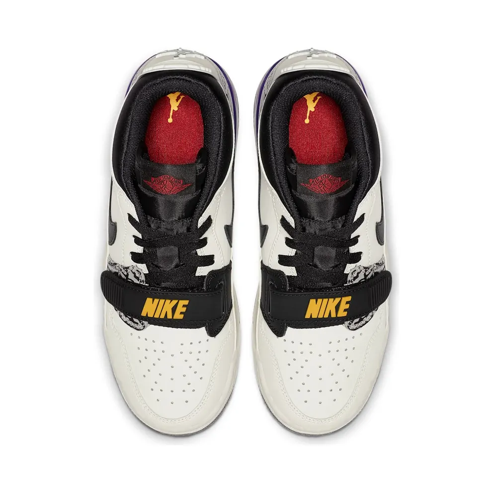 Jordan Legacy 312 Low Lakers (GS) Summit White/Varsity Red-Black-Varsity Purple-University Gold (CD9054-102)