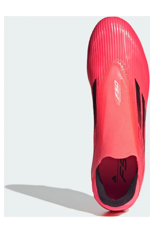 adidas F50 League Laceless Firm/Multi-Ground Turbo Aurora Black Platinum Metallic (IE0607)