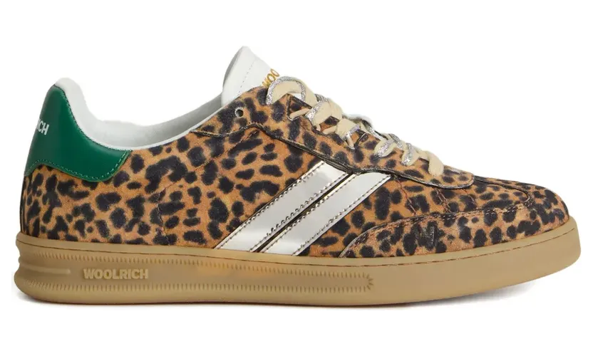 Woolrich Gestreepte met luipaardprint “Brown” (CMWFFO2510FRUWF1A0)