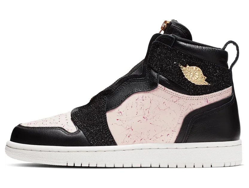 Jordan 1 Retro High Zip Silt Red (W) “Black / Phantom / Silt Red / Metallic Gold” (AQ3742-001)