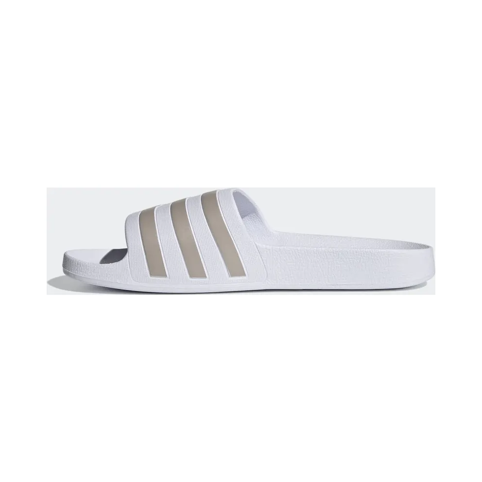 Adidas Adilette Aqua Slides Cloud White / Platinum Metallic / Cloud White (EF1730)