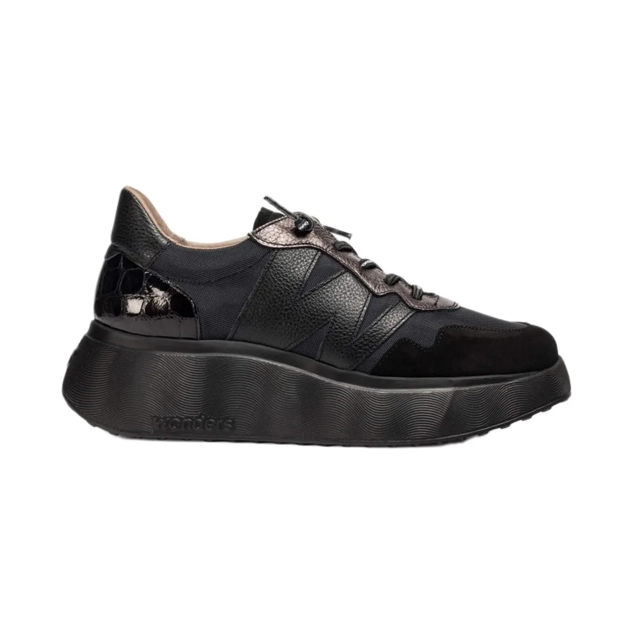 wonders-sneaker A3631NEGROPLOMO36