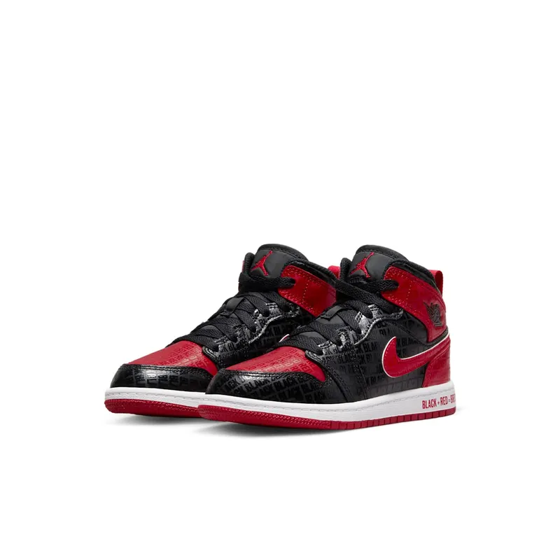 Jordan 1 Mid PS “Bred Text” (DM9651-001)