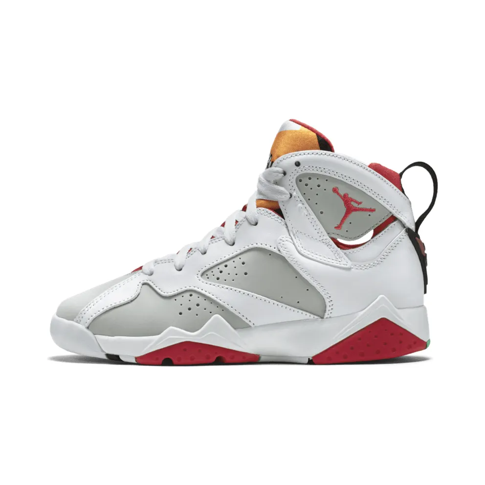 Jordan 7 Retro Hare 2015 (GS) White/True Red-Light Silver-Tourmaline (304774-125)