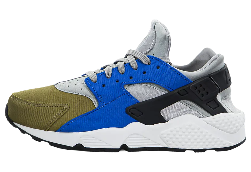 Nike AIR HUARACHE PREMIUM “Silver Royal Olive” (683818-007)
