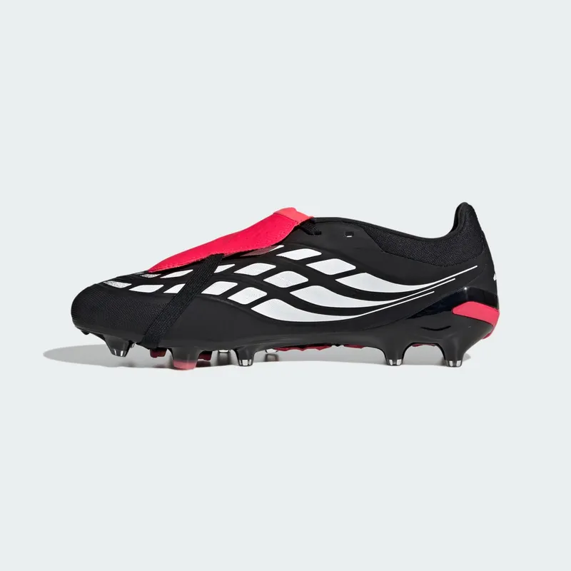 Adidas Predator Pro Fold-Over Tongue AG “Core Black Cloud White Lucid Red” (KI6297)