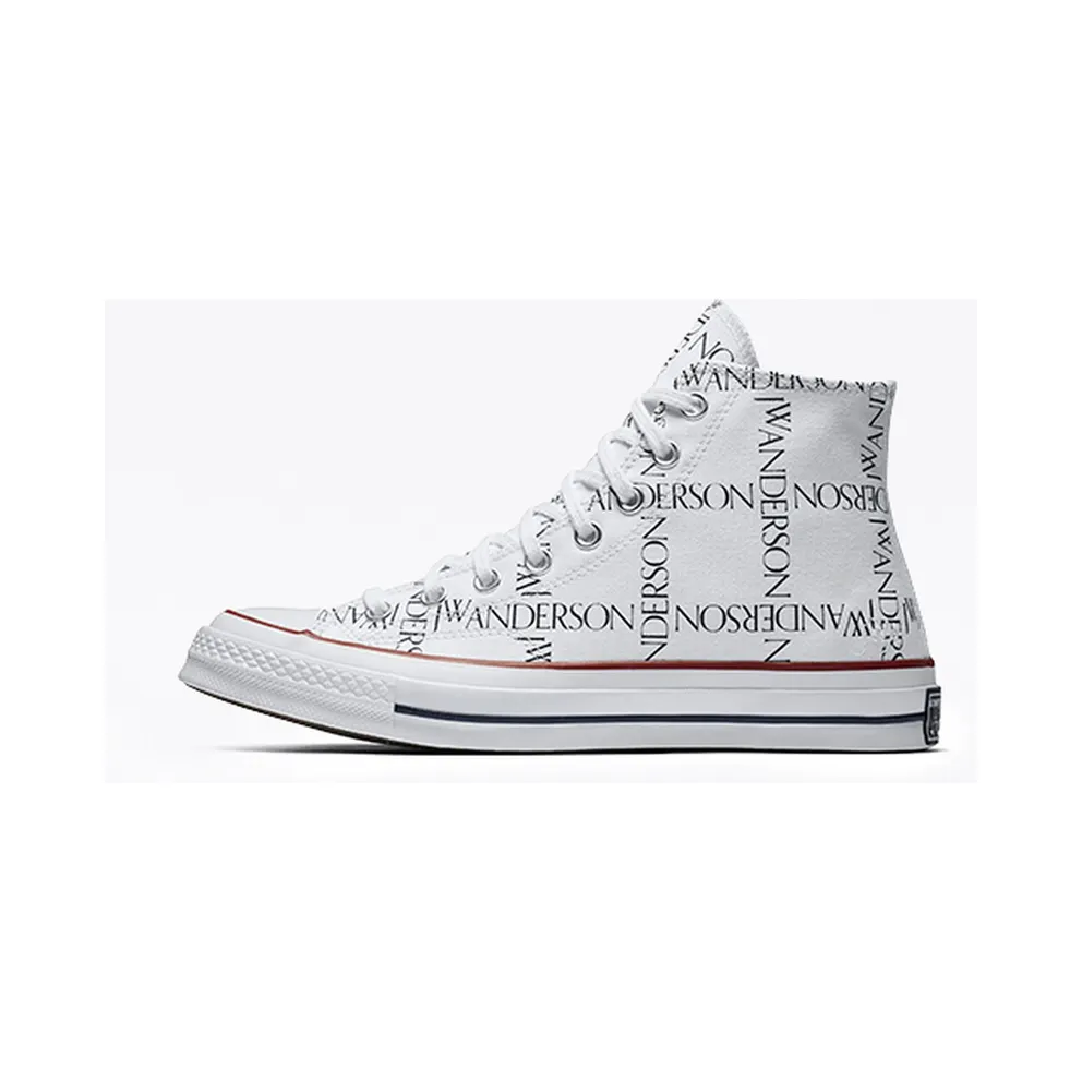 Converse Chuck Taylor All-Star 70s Hi Grid JW Anderson White White/Black-Insignia Red (160808C)