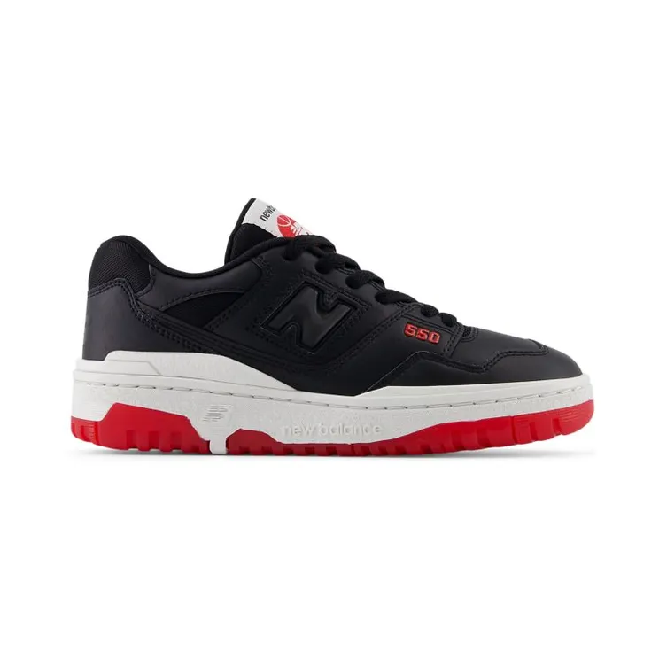 New Balance 550 Black White Red (GSB550KB)