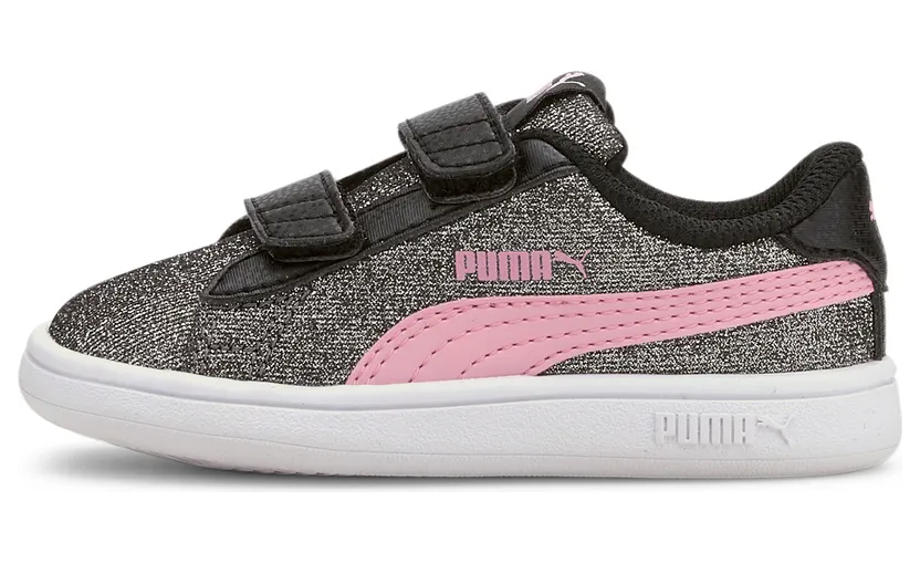 Puma Smash v2 Glitz Glam Zwart/Roze (367380-18)