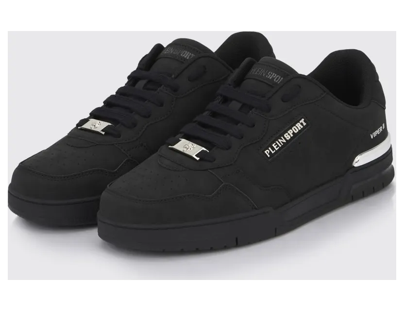 Plein Sport Viper II Nubuck Sneakers Black (FAESUSC0796SLE004N0202)