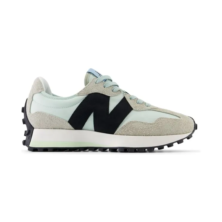 New Balance 327 White Black Grey Light Blue (WS327WD)