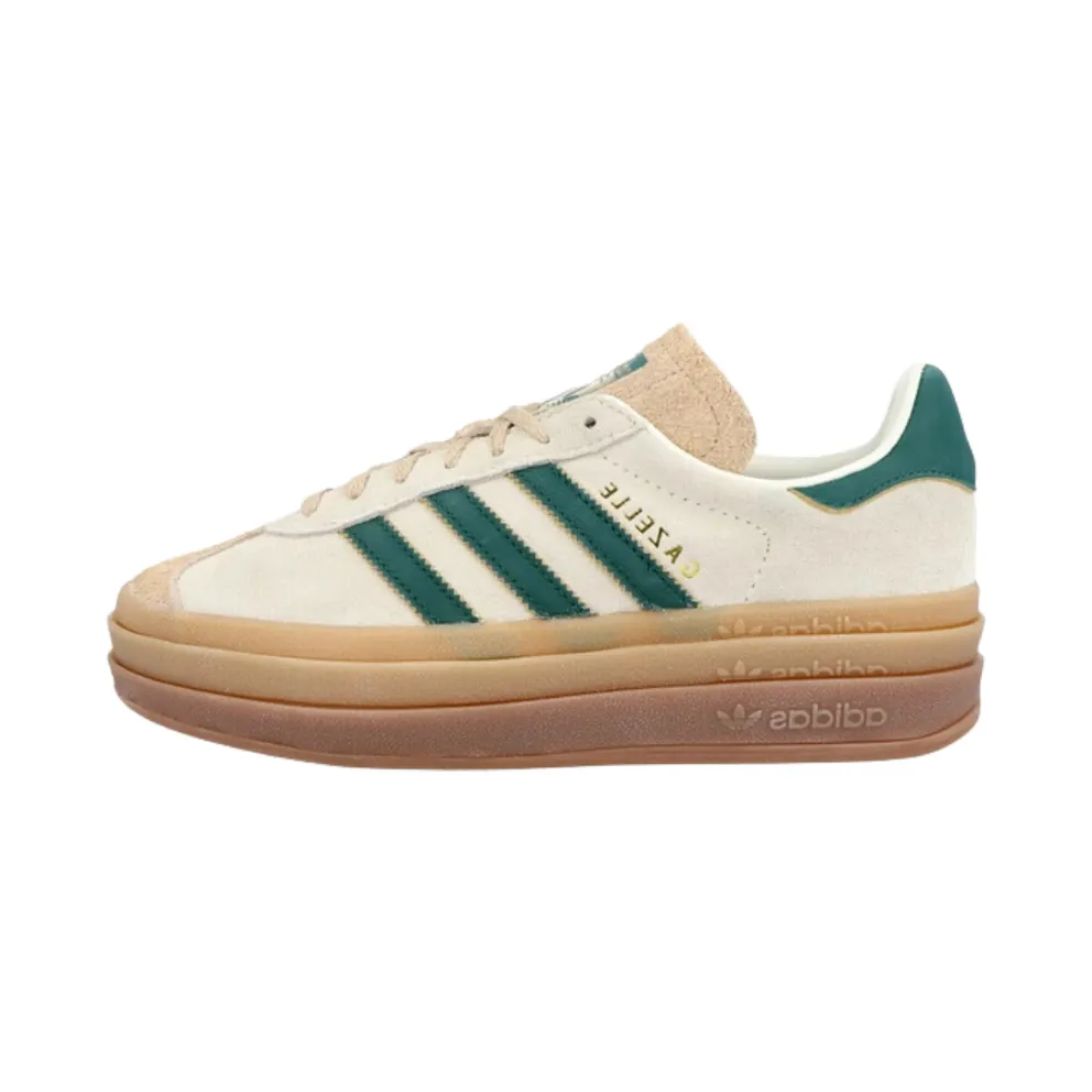adidas Gazelle Bold W (cream white / collegiate green) – ID7056