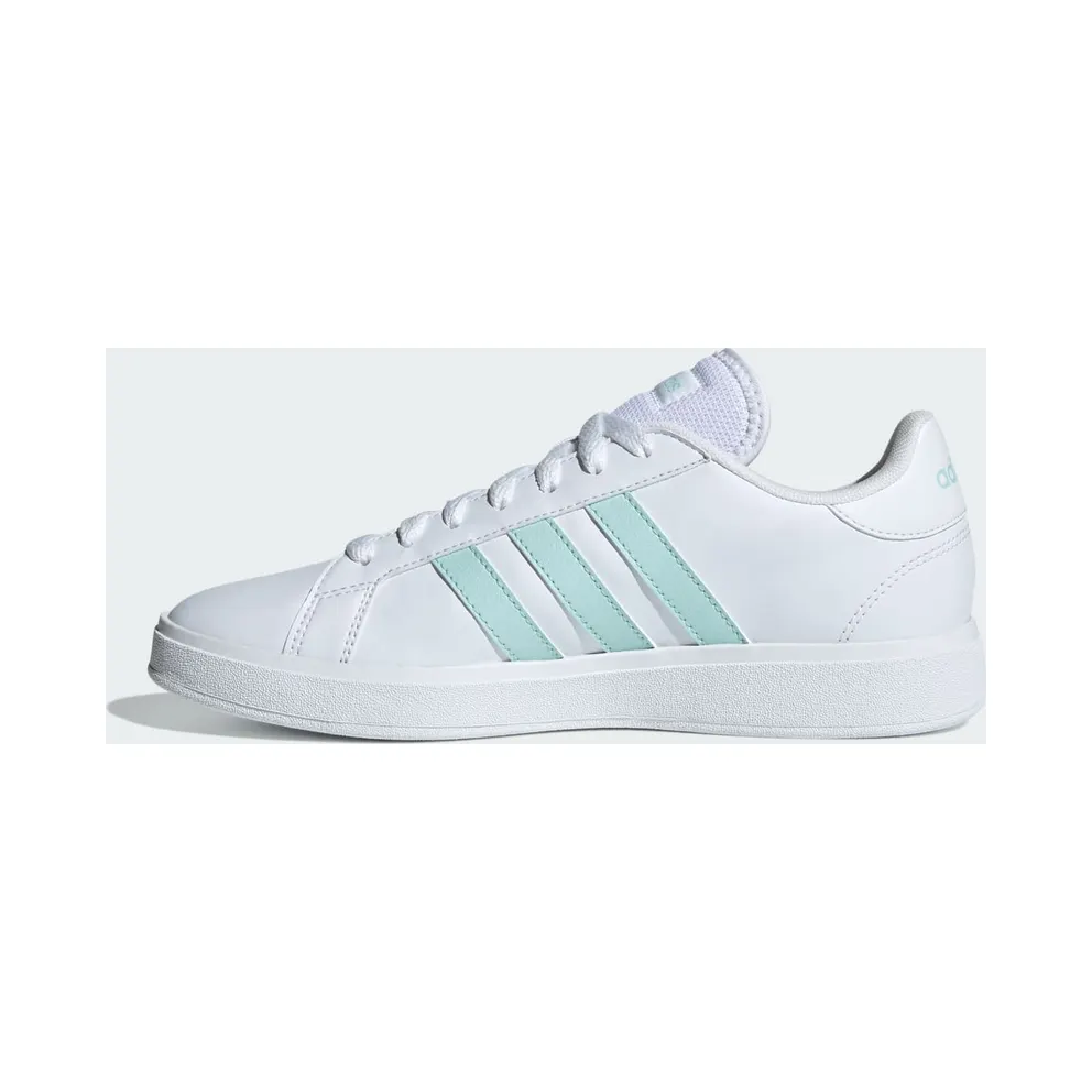 Adidas Grand Court TD “Cloud White / Semi Flash Aqua / Cloud White” (ID3028)