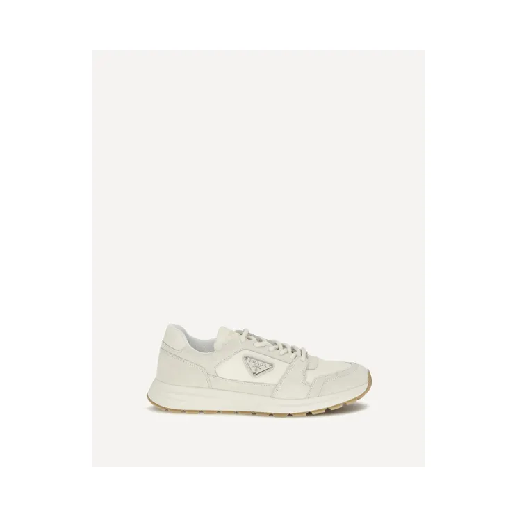 Prada Prax suede and Re-Nylon sneakers – Beige (2EE479FG0003ANK)