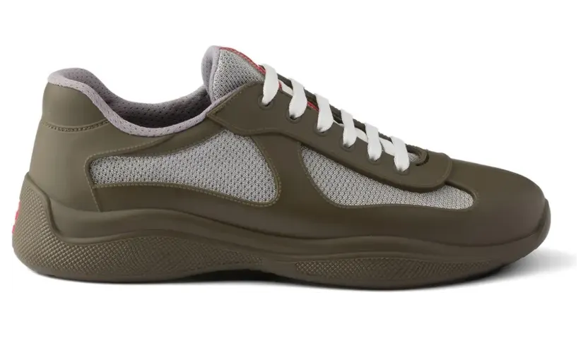 Prada America’s Cup Sneakers aus weichem Gummi und Stoff – Grün (4E6500F0253LLJ)