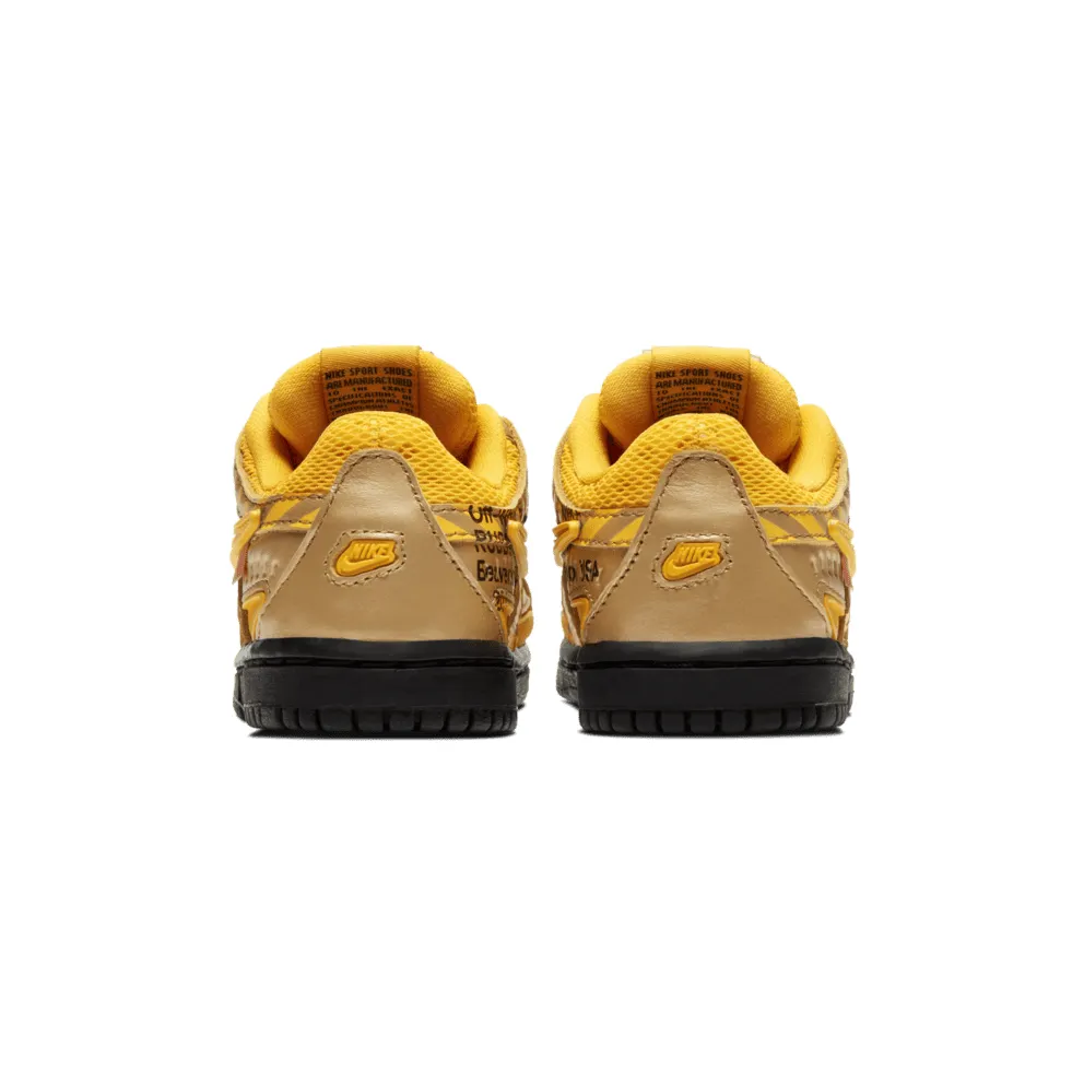 Nike Air Rubber Dunk Off-White University Gold (TD) University Gold/University Gold-Black (CW7444-700)