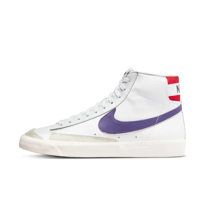 Nike Blazer Mid 77 Vintage Mismatched Basketball Leather Swooshes (DQ7777-100)