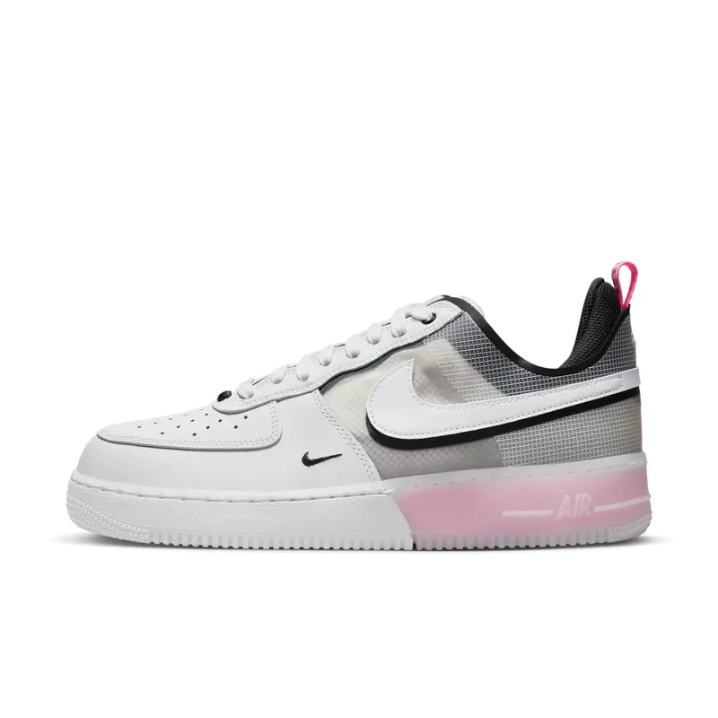 Nike Air Force 1 Low React White Black Pink Spell (DV0808-100)