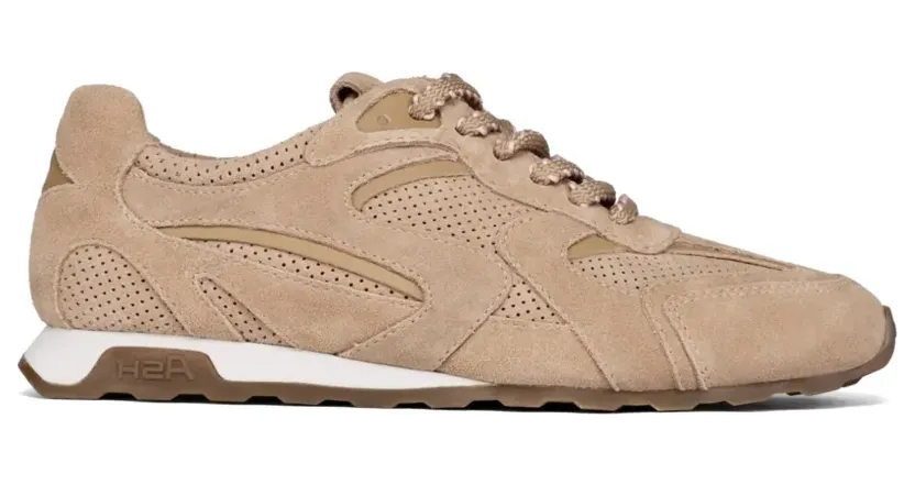 Ash Kasar sneakers met geperforeerde details en vlakken – Beige (KASAR03098)